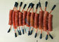 Plastic White Core Orange PU Coated Anti-Lost Coiled Leash Tethers supplier