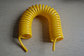 Custom Yellow Plastic Big Coiled Bungee Cord Lanyard supplier