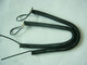 Plastic Transparent Blue Coiled Bungee Lanyard Tether Ready for Attachment supplier