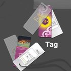 Printed Glossy Art Paper Hang Tag For Underwear, Die Cut Art Paper Hang Tags with Punching Hole And String