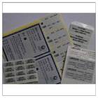 Matt /Glossy Silver PET Sticker Labels With Waterproof Matte Silver PET Stickers, Matte Silver Polyester Silver Labels