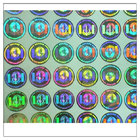 Security Adhesive Laser Holographic Hologram Sticker,3D die cut security hologram and anti-fake holographic labels