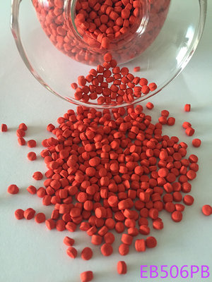 China Injection Molding Orange Masterbatch Organic With 180 ℃ Heat Resistance supplier