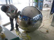 Custom large size mirror finish Sphere Sculpture stainless steel decoration ball