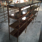 China factory customized steel furniture wine cabinet 304 stainless steel display rack