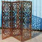 Customized 3 Panel Room Divider Stainless Steel Folding Screen