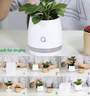 2017 New Magic Bluetooth Speaker smart Music Flowerpot plastic Smart Music Flower Pot Bluetooth with night light
