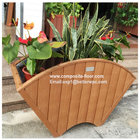 Outside Decoration Eco-friendly Wood Plastic Flower Box Garden Composite WPC Flower Pots