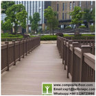 WPC Eco Friendly Outdoor Wood Plastic Porch Handrails Composite Railing on Wood Deck
