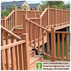 PVC Garden Railing Vinyl Fencing for Courtyard Decoration WPC Stair Railings Composite Rail Fence