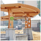 Customized Outdoor Wood Plastic Pergola Garden Park Composite WPC Pergola