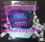 compressed towel magic coin tissue