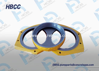 China Tungsten carbide plate Putzmeister concrete pump spare parts wear plate/ spectacle plate/ glass plate supplier