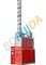 Red Car Building Site Hoist 380V 50HZ SC160 for Contruction Sites 650 Mast supplier