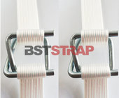 16mm 5/8” Polyester Cord Strap composite strapping with buckle safety of transport logistics strapping tape