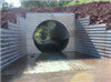 China Hot dip corrugated galvanized metal steel pipe culvert pipe price per meter