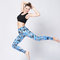 CPG Global Women's Outdoor Leggings Sport Running Pants Yoga  Geometrical Pattern HK31 supplier