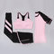 CPG Global 2017 Spring Summer Quick Dry 3 Pieces Set Stretched Bra Short Sleeves Sports Shirt  with Yoga Pant T1028 supplier