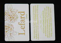 Hot Stamping Rectangle Plastic Card Tags 0.76mm Double Side