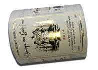 Eco Friendly Embossing Labels In Roll Wine Bottle Custom Embossed Stickers