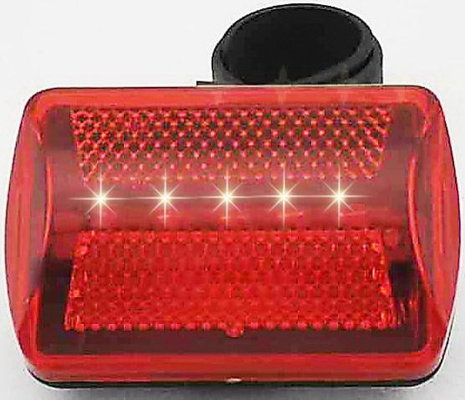 China Outdoor Sports Bike Tail Light , 2 * AAA Battery Red Led Tail Lamp For Bikes  supplier