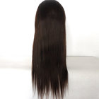 Natural Hairline Natural Color Silky Straight Brzilian Human Hair Full Lace wigs