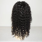 100% Virgin Human Hair  #1b 130% Density Indian Remy Deep Curl Full Lace wigs