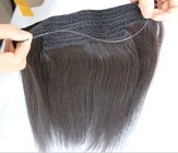 Thick Bottom 120g 10-30 IInches Brazilian Human Hair Silky Straight Halo Hair Extension