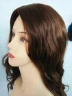 12 Inches  Wholesale Jewish Wigs European Human Hair Hair #6 Color Big Layer