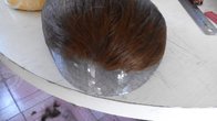Natural Looking Invisible Knots Super Thin Skin Men Toupee 4-6 Inches Indian Hair