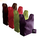 Supermarket Folding Nylon Bag Pouch Tote,Reusable Shopping Bag With Zipper