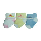 Custom color soft comfortable cotton terry Infant's socks