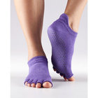 Custom logo, design anti-slip cotton knitting toe yoga socks