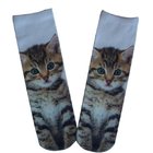 custom cat designs print sublimated socks