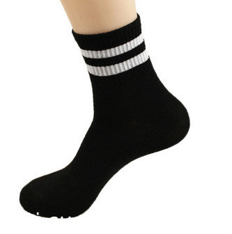 Custom logo, design, color knitted soft Sport Black Socks