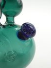 8" blue flashing balls recycle Pyrex Glass Water Pipes 14mm female joint Fancy glass oil rigs hand blowing glass bongs