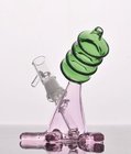 New 8" drum oil rigs Pyrex Glass Water Pipes female 14  joint Fancy glass oil rigs hand blowing glass bongs