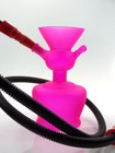 Pink Mini Glass Hookah Pipes with 1.5M plastic hookah pipes