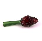 Strawberry Style 70g Glass Dry Pipe Spoon Shape Glass Pipes Tobacco Colorful Handhold Glass Smoking Pipe