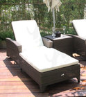 RE-CL03-2 wicker lounge with adjustable back outdoor wicker chair design