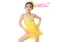 Three Colors Camisole Sequin Tassel Latin Dance Dresses With Feather Headpiece supplier