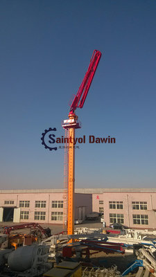 China Full hydraulic 29m 33m self-climbing column concrete placing boom without counter weight on hot selling supplier