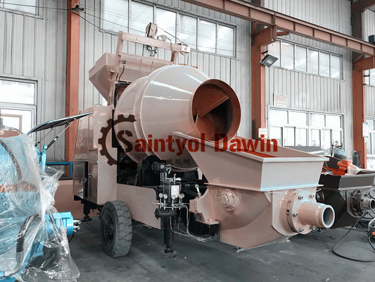 China Lovol 1004 56kw Diesel Engine Concrete Mixing Pump for Concrete Pumping Construction supplier