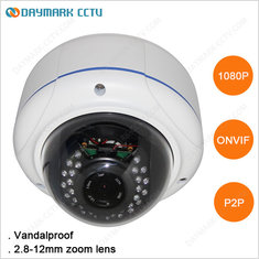 China Waterproof Megapixel Dome Camera 2.8-12mm Lens 1080p supplier