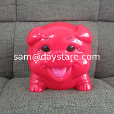 China Happy red pig PVC piggy bank money box promotional gift items made in shenzhen supplier