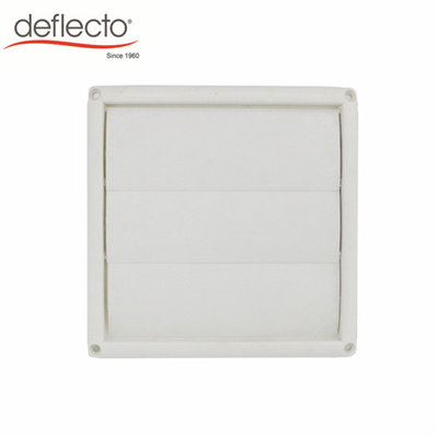 China Plastic Outdoor Dryer Vent Cover Wall Air Vent Filter Square Tumble Air Outlet supplier