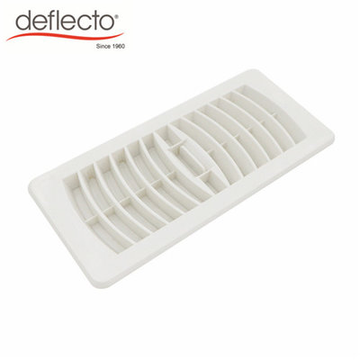 China White Plastic Air Register with Adjustable Damper for Floor Sidewall supplier