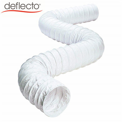 China 100mm White Vinyl Duct Hose Air Conditioner Duct HVAC System Part supplier