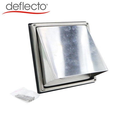 China Stainless Steel Air Vent cover 304 Valve Grid Non Return Flap Wall Vent Cowl supplier