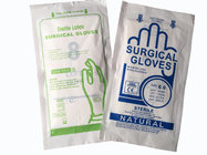 Disposable latex sterilized surgical gloves,powdered free.White color. One pair/pouch